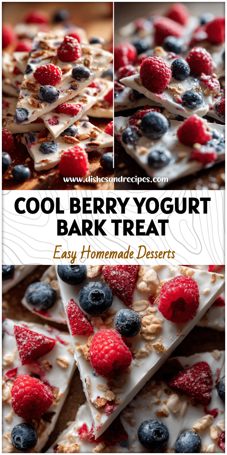 Frozen Yogurt Bark with Berries – Easy Healthy Treat